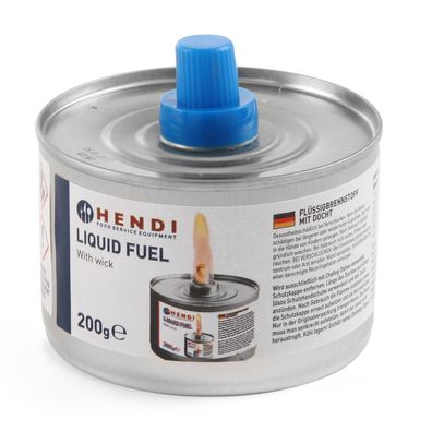 Brennstoffpaste für Speisenwärmer, Dose mit Docht, 200 ml, 24er-Set - Hendi 193686