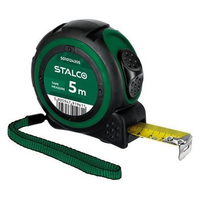 Rollbandmass 5m 19mm robuster Messbecher Bau Massband STALCO S010124205