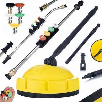Rosfix Set T-Racer Flächenreiniger + Lanze 1/4" 15° | Ersatz für Kärcher K2–K7