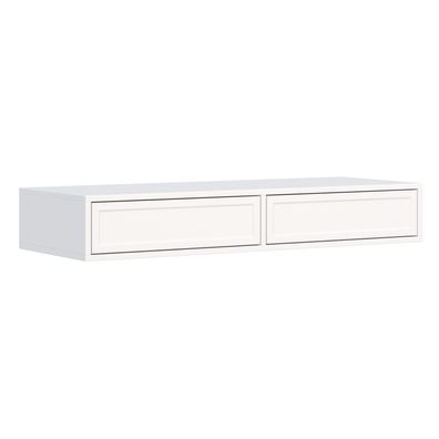 Selsey Velveto - Schminktisch mit 2 Schubladen, Weiß, 110 cm
