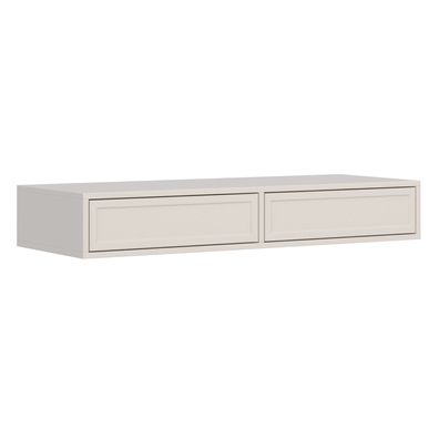 Selsey Velveto - Schminktisch mit 2 Schubladen, Greige, 110 cm