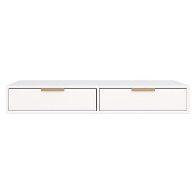 Selsey Vena - Schminktisch mit 2 Schubladen, Weiß, 110 cm