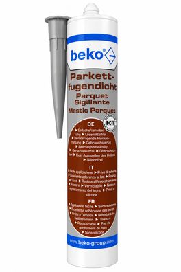 Beko Parkettfugendicht Hellgrau Grigio Parkett Laminat Dichtmasse Fuge 310ml