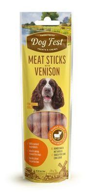 Dog Fest Hundeleckerli „Meat Sticks with Venision“ 45 g