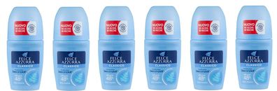 Felce Azzurra Classico Deo roll on 48h Formula Idra Talc 6 x 50ml