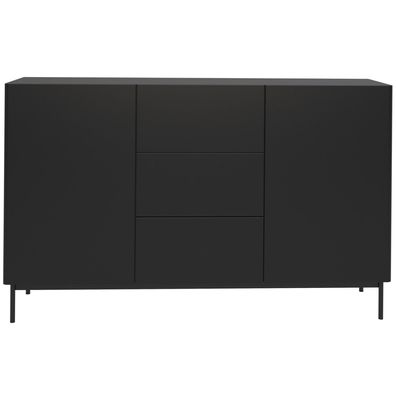 Selsey Olio - Sideboard 2-türig, Schwarz, 160 cm