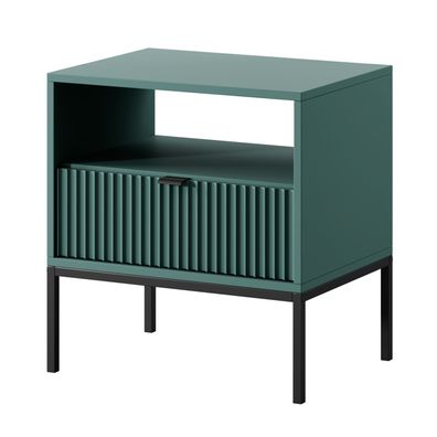 Selsey Vellore - Nachttisch mit Schublade, Grün, 54 cm