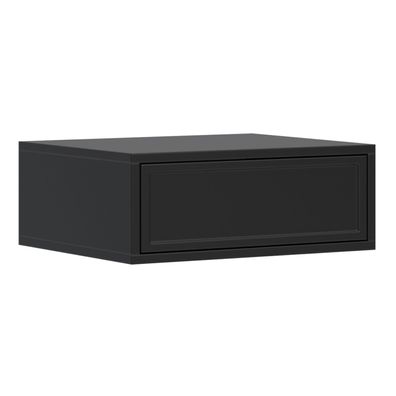 Selsey Velveto - Nachttisch hängend mit Schublade, schwarz, 50 cm