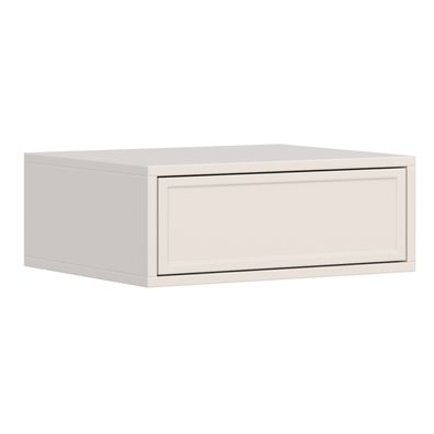 Selsey Velveto - Nachttisch hängend mit Schublade, cachemire, 50 cm
