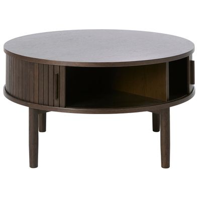 Selsey Meta - Couchtisch, Dunkles Eichenholz, 85 cm