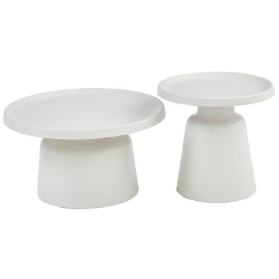 Selsey Brin - Couchtisch-Set, Creme, 70 cm