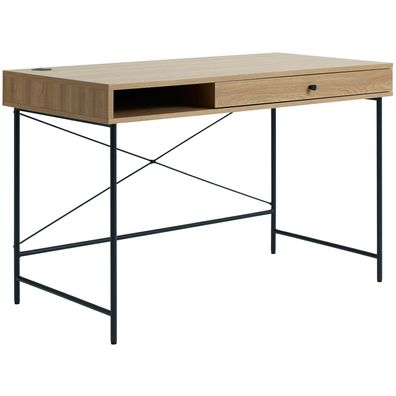 Selsey Mogest - Schminktisch mit 1 Schublade, Beige, 120x60 cm
