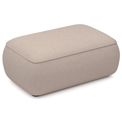 Selsey Ovo - Pouf 1-Sitzer, Beige Chenille, 100 cm