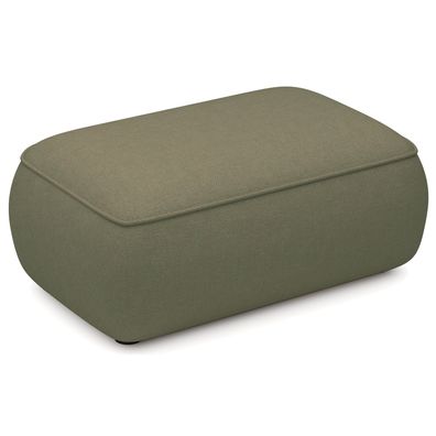 Selsey Ovo - Pouf 1-Sitzer, OlivGrün Chenille, 100 cm
