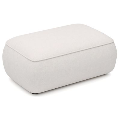 Selsey Ovo - Pouf 1-Sitzer, Hellgrau Chenille, 100 cm