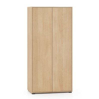 Selsey Heggers - Kleiderschrank 2-türig, Kleiderstange & Fächer, Mavelie Eicheoptik,
