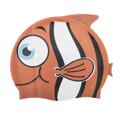 Hydro-Swim™ Silikon-Badekappe ab 3 Jahren Lil' Buddy - Farbe: Orange