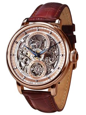 Poljot International Herrenuhr Automatik Hermitage Braun/Roségoldfarben 7500.1940613