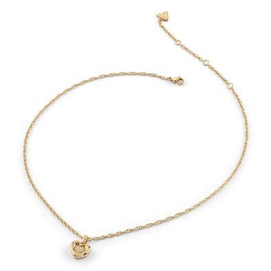 Guess Schmuck Damen-Halskette mit Herz Goldfarben JUBN05463JWYGT/U