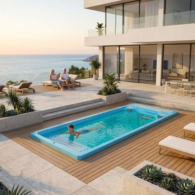 Wellis Beach Club Deluxe Pool Swimspa 600×235×147 cm
