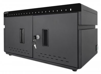 Manhattan Charging Cabinet/Cart via USB-C x20 Devices, Desktop, Power Delivery 18W pe