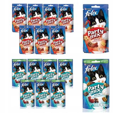 FELIX PARTY MIX Katzenleckerlis 16 x 60 g