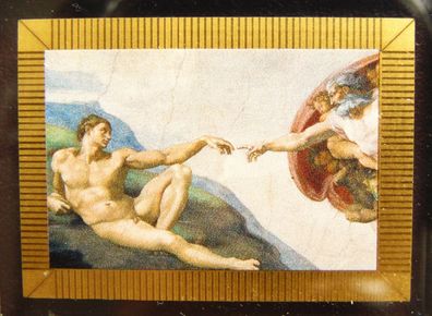 Tokelau. 2 Dollars 2022, Michelangelo "Die Erschaffung Adams". Feingold 1/200 oz