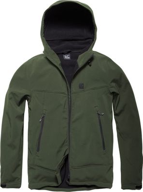 Vintage Industries Funktionsjacke Alford Softshell Jacket Dark Olive