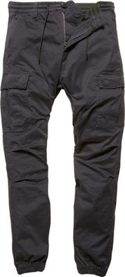 Vintage Industries Chino Hose Vince Cargo Jogger Steel