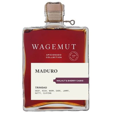 Wagemut Maduro Walnut & Sherry Cask Finish Trinidad Rum 47,6% Vol. 0,7 l