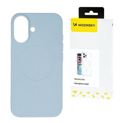 Magnetische Silikonhülle für Samsung Galaxy S25+ - Hellblau