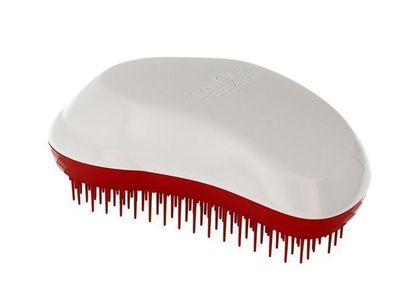 Haarentwirrungsbuerste fuer Nasses und Trockenes Haar - Weiss/Rot - 1 Stueck