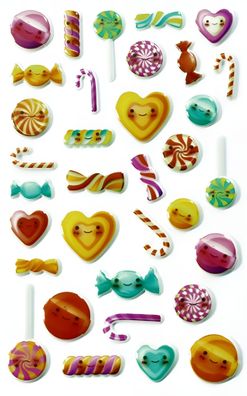 Maildor Stickers Cooky Kawaï Bonbon 7,5x12 1Bg