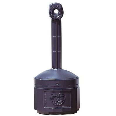 Stadt-Aschenbecher für Außenbereich, Sockel, 15l, Durchmesser 42 cm, H 98 cm, schwarz
