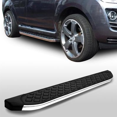 Trittbretter passend für Peugeot 4008 ab 2012 Hitit mit ABE - Farbe: Chrom