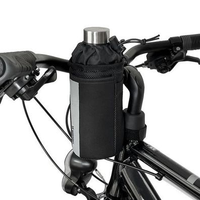 Thermotasche für Fahrrad oder Roller, 1 l, schwarz