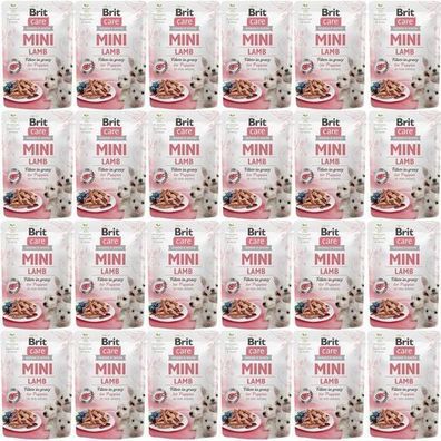 BRIT Care Mini Puppy Lamm - Nassfutter für Hunde - 24 x 85 g