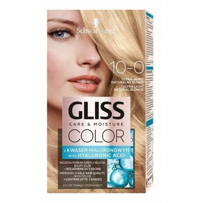 Gliss Color Care & Moisture 10-0 Ultra Light Natural Blonde 60 ml