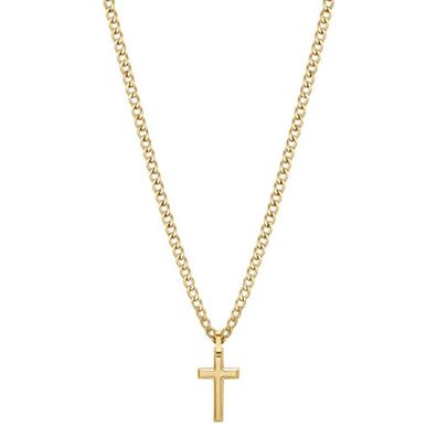 Fashion gilded necklace with cross Ink BIK30