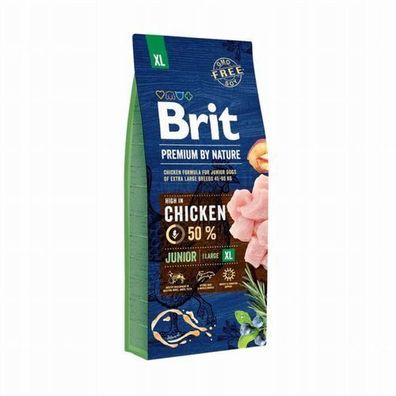 Brit Premium By Nature Junior XL Trockenfutter für Hunde, 15 kg
