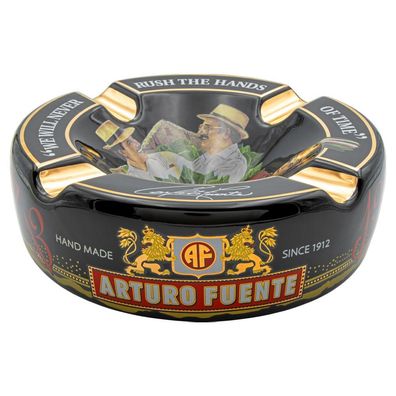 Arturo Fuente Zigarrenaschenbecher aus Keramik, schwarz