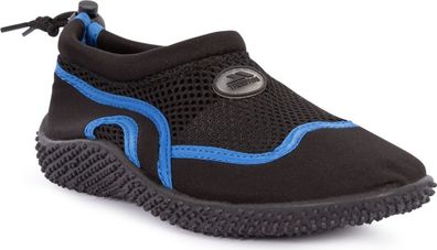 Trespass Kinder Badeschuh Paddle Junior - Unisex Aqua Shoe Black/Blue