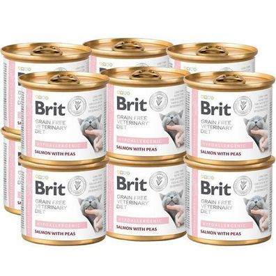 Brit GrainFree Diets Katzenfutter, hypoallergen, 12 x 200 g