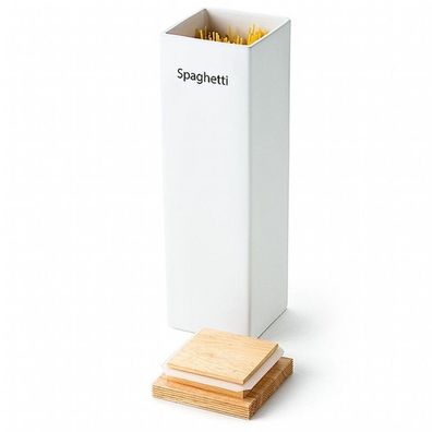 Continenta Boîte à provisions avec couvercle en bois et anneau en silicone 3915
