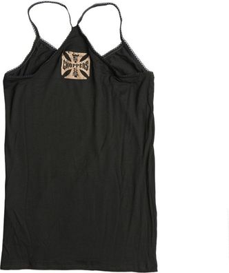 WCC West Coast Choppers Female Shirt Top Eagle Crest Praga Black