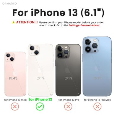 Ornarto Silikonhülle iPhone 13 Zitronengelb 6,1 Zoll