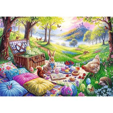 Oster Picknick auf der Wiese