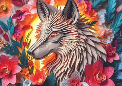 Wolf aus Papier