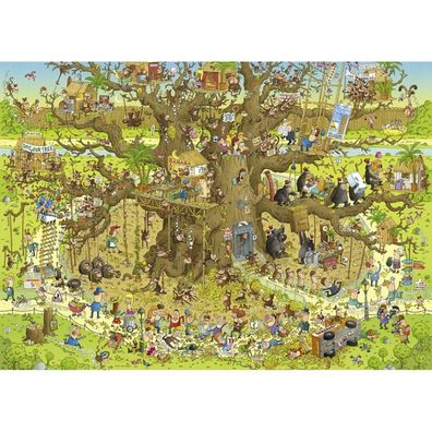 HEYE Puzzle Green Zoo: Monkey Selection 1000 Teile