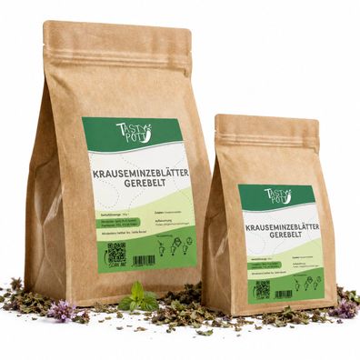 Tasty Pott Krauseminzblätter gerebelt – im Beutel